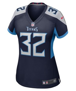 Greg Mabin 32 Tennessee Titans Women's Home Game Player Jersey - Navy