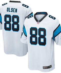 Greg Olsen Carolina Panthers Nike Youth Game Jersey - White
