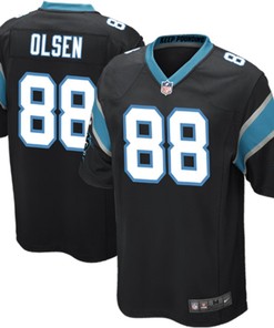 Greg Olsen Carolina Panthers Nike Youth Team Color Game Jersey - Black