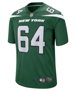 Greg Senat New York Jets Game Player Jersey - Gotham Green