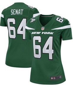 Greg Senat New York Jets Women's Game Player Jersey - Gotham Green