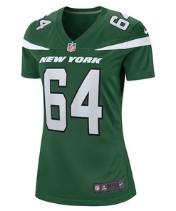 Greg Senat New York Jets Women's Game Player Jersey - Gotham Green