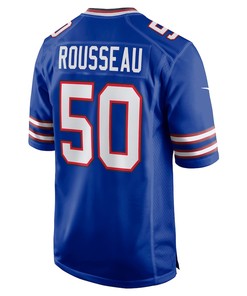 Gregory Rousseau 50 Buffalo Bills Game Player Jersey - Royal