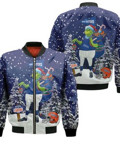 Grinch Florida Gators Christmas 3D Jersey Bomber Jacket