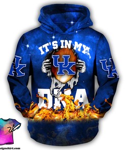 Groot Hug Kentucky Wildcats It's In My Dna All Over Print Hoodie