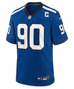 Grover Stewart 90 Indianapolis Colts Indiana Nights Alternate Game Men Jersey - Royal