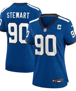 Grover Stewart 90 Indianapolis Colts Indiana Nights Alternate Game Women Jersey - Royal