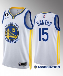 Gui Santos 15 Golden State Warriors White Association Edition 2022-23 Jersey NO.6 Patch