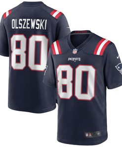 Gunner Olszewski New England Patriots Game Jersey - Navy Nfl