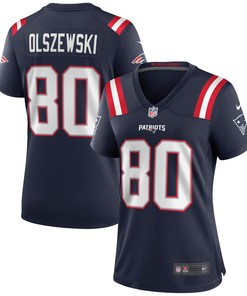 Gunner Olszewski New England Patriots Womens Game Jersey - Navy Nfl