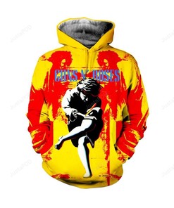 Guns N' Roses 3D Hoodie Zip Hoodie 02