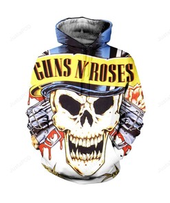Guns N' Roses 3D Hoodie Zip Hoodie 03