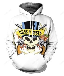 Guns N' Roses 3D Hoodie Zip Hoodie 06