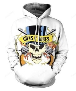 Guns N' Roses 3D Hoodie Zip Hoodie 06