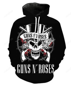 Guns N' Roses 3D Hoodie Zip Hoodie 07