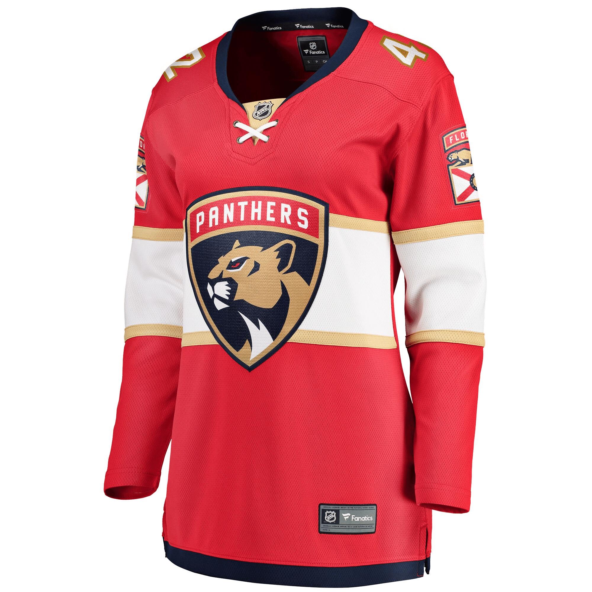 Gustav Forsling Florida Panthers Women's Home Breakaway Player Jersey - Red Jersey