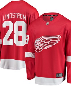 Gustav Lindstrom Detroit Red Wings Fanatics Branded Home Breakaway Player Jersey - Red Nhl