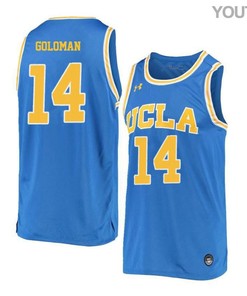 Gyorgy Goloman 14 UCLA Bruins Retro Elite Basketball Youth Jersey - Blue