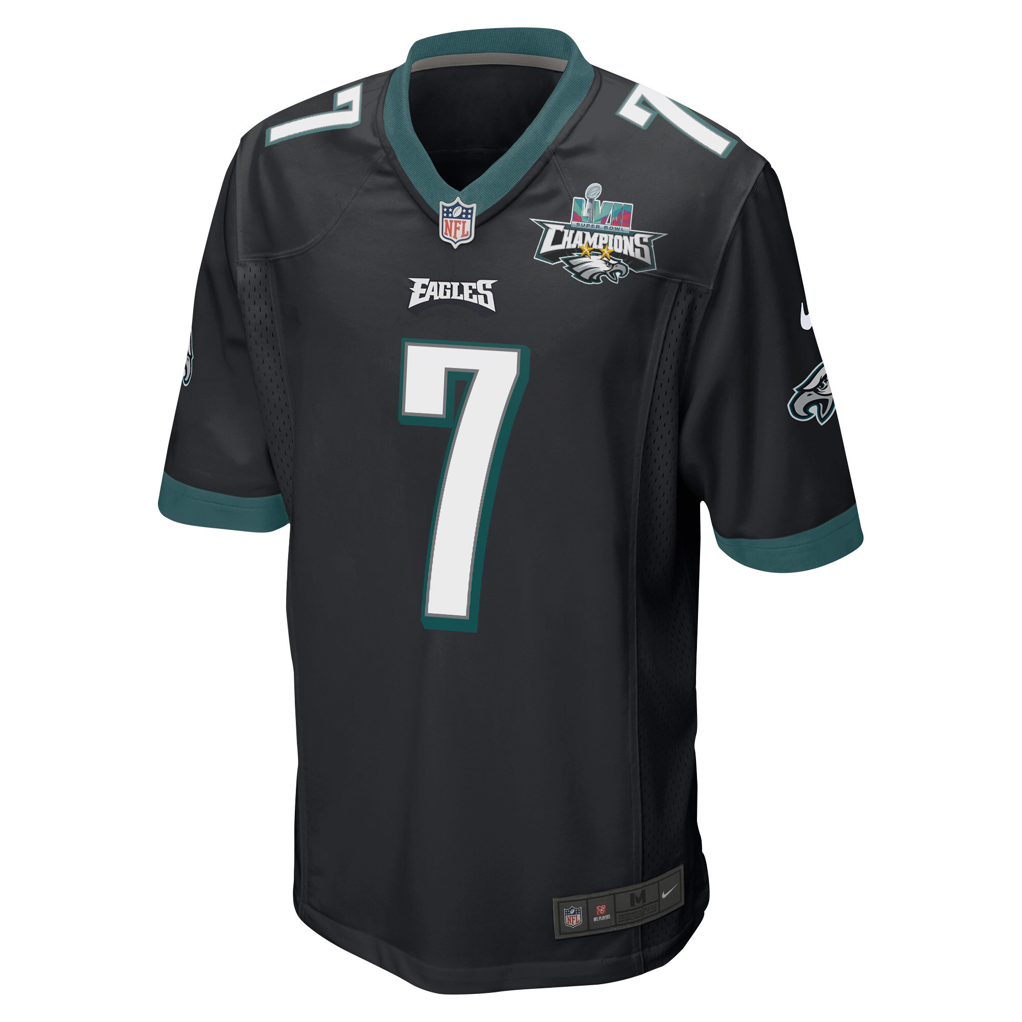 Haason Reddick 7 Philadelphia Eagles Super Bowl LVII Champions 2 Stars Men Game Jersey - Black