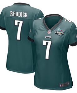Haason Reddick 7 Philadelphia Eagles Super Bowl LVII Champions 2 Stars Women Game Jersey - Midnight Green