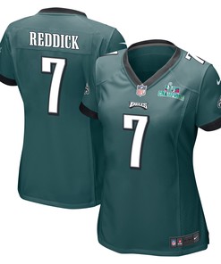 Haason Reddick 7 Philadelphia Eagles Super Bowl LVII Champions Women Game Jersey - Midnight Green