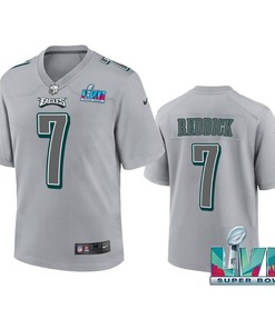 Haason Reddick 7 Philadelphia Eagles Super Bowl LVII Youth Atmosphere Game Jersey - Gray