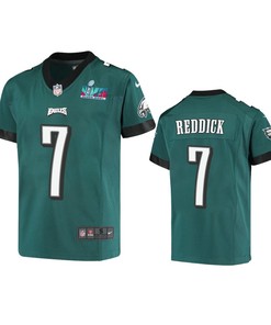 Haason Reddick 7 Philadelphia Eagles Youth Super Bowl LVII Game Jersey - Green