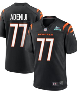 Hakeem Adeniji 77 Cincinnati Bengals Super Bowl LVII Champions Men Game Jersey - Black