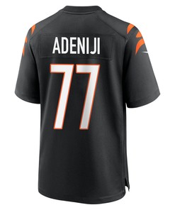 Hakeem Adeniji 77 Cincinnati Bengals Super Bowl LVII Champions Men Game Jersey - Black