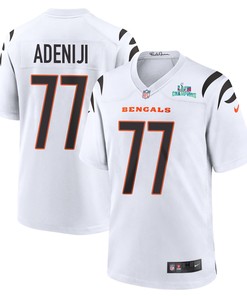 Hakeem Adeniji 77 Cincinnati Bengals Super Bowl LVII Champions Men Game Jersey - White