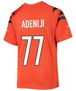 Hakeem Adeniji 77 Cincinnati Bengals Super Bowl LVII Champions Youth Alternate Game Jersey - Black