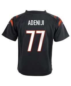 Hakeem Adeniji 77 Cincinnati Bengals Super Bowl LVII Champions Youth Game Jersey - Black