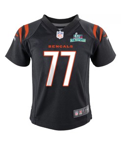 Hakeem Adeniji 77 Cincinnati Bengals Super Bowl LVII Champions Youth Game Jersey - Black