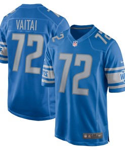 Halapoulivaati Vaitai Detroit Lions Game Jersey - Blue Nfl
