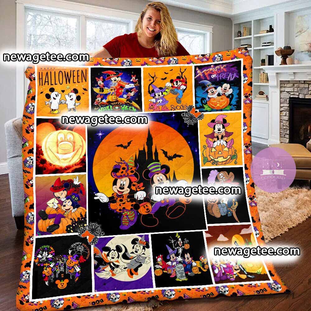 Halloween Mickey Mouse Baby Quilt Blanket