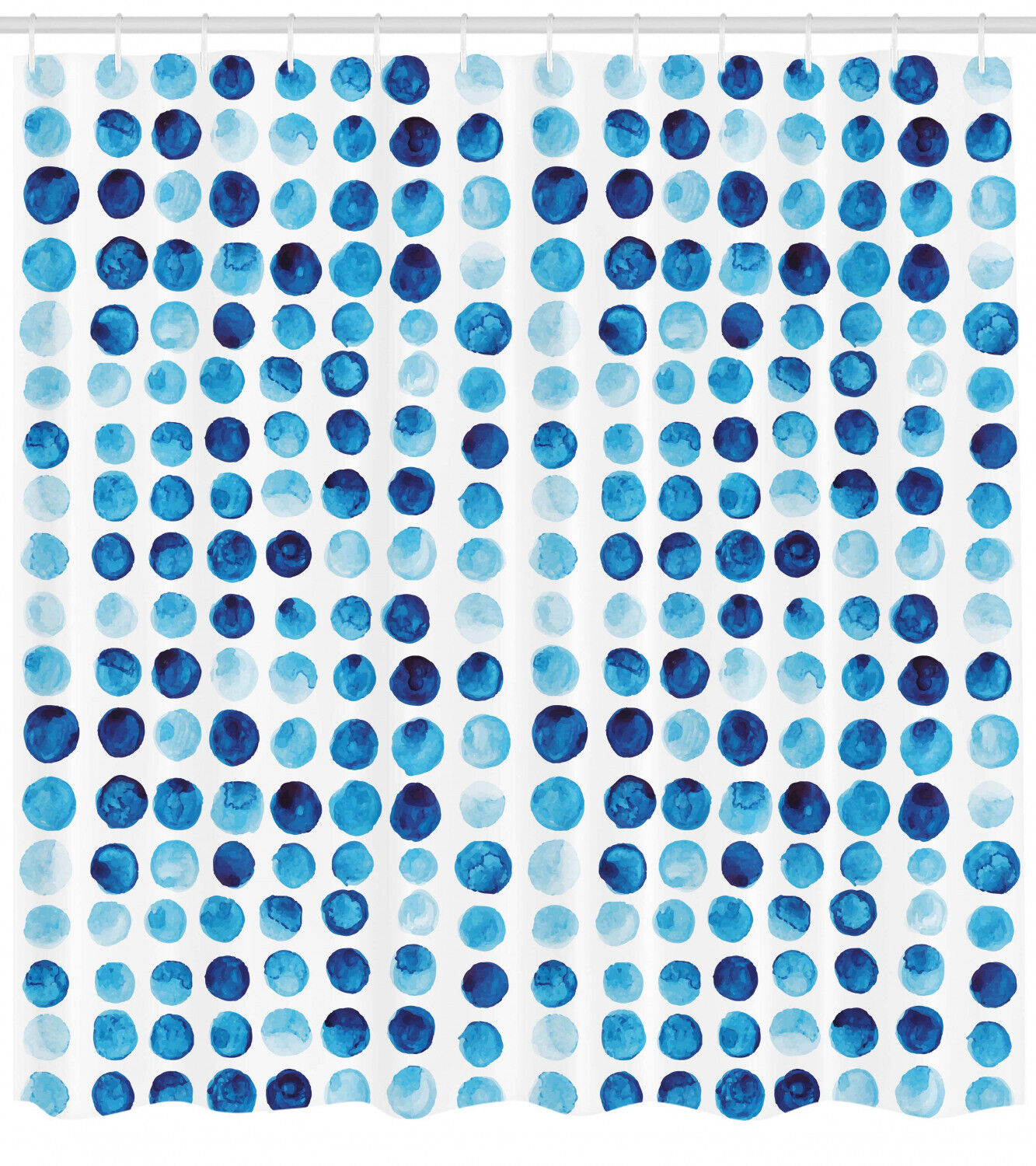 Hand Drawn Circles Cells Print Shower Curtain - Bathroom Decor