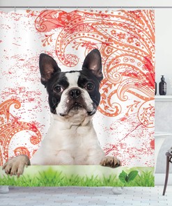 Happy Pet Animal Elements Shower Curtain, Cloth Bathroom Decor