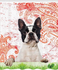 Happy Pet Animal Elements Shower Curtain, Cloth Bathroom Decor