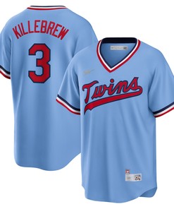 Harmon Killebrew Minnesota Twins Road Cooperstown Collection Player Jersey - Light Blue Mlb