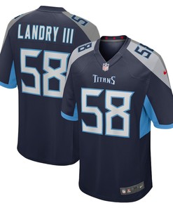 Harold Landry III Tennessee Titans Game Jersey - Navy
