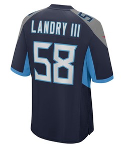 Harold Landry III Tennessee Titans Game Jersey - Navy