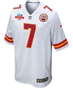 Harrison Butker 7 Kansas City Chiefs Super Bowl LVII Champions 3 Stars Men Game Jersey - White