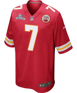 Harrison Butker 7 Kansas City Chiefs Super Bowl LVII Champions Men Game Jersey - Red