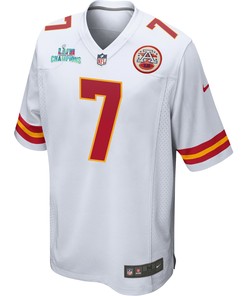 Harrison Butker 7 Kansas City Chiefs Super Bowl LVII Champions Men Game Jersey - White