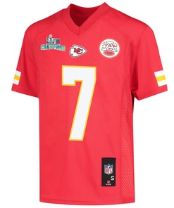 Harrison Butker 7 Kansas City Chiefs Super Bowl LVII Champions Youth Game Jersey - Red