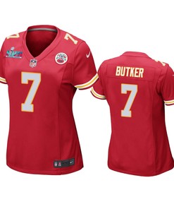 Harrison Butker 7 Kansas City Chiefs Super Bowl LVII Game Jersey - Women Red