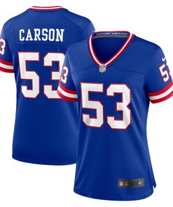 Harry Carson New York Giants Womens Classic Retired Player Game Jersey - Royal Nfl