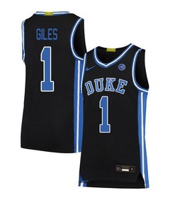 Harry Giles 1 Elite Duke Blue Devils Basketball Jersey Black