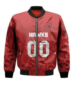 Hartford Hawks Bomber Jacket Logo Sport Ombre  - NCAA