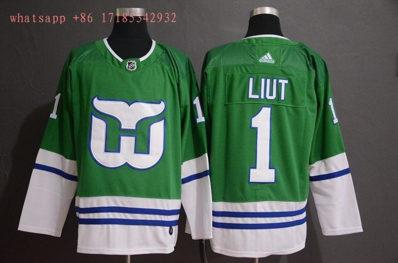 Hartford Whalers Mike Liut #1 2020 Nhl Green Jersey Jersey